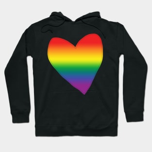 Pride Gradient Heart Valentines Day Hoodie